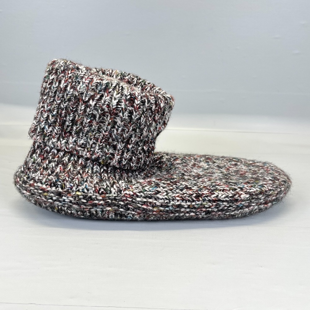 Bombas Gripper Slippers Sherpa Fleece Lined Multicolor Sock Womens Size Medium
